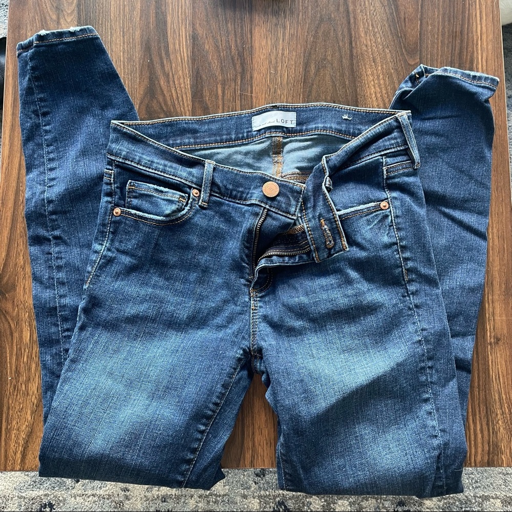 Loft modern skinny jeans - size 27/4 midrise